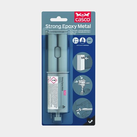 Epoxidové lepidlo Casco Strong Epoxy Metal, 2-komponentní, na kov, 24 ml, šedé