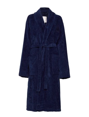 Lexington Home Hotel Velour Robe - Blue - S