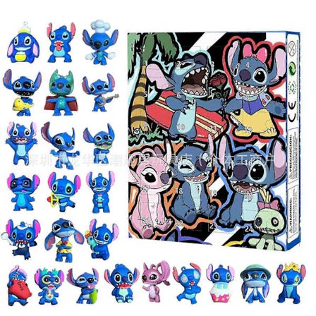 2025 Stitch Lilo & Stitch Julekalender Blind Box 24 Halloween Nedtælling Anime Blind Box