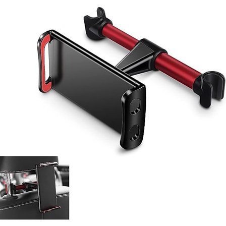 Bilhållare för surfplatta. Bilens nackstödshållare för telefon och surfplatta med universell 360° rotation för surfplattor och telefoner från 4,7 till