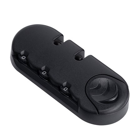 3-cifret kombinationshængelås til kufferter, rejsetasker, kodelås, fast lås, tyverisikringstilbehør til tasker