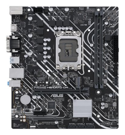 ASUS PRIME H610M-D D4 - hovedkort - mikro ATX - LGA1700-sokkel - H610