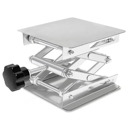 4 tum x 4 tum stålstativ med justerbar höjd för laserengravering