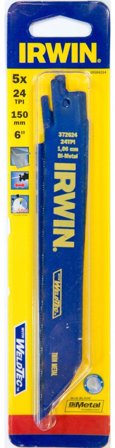 Irwin 10504154 Bajonetsavklinger 150 mm, 24 TPI, stk. 5, Maskintilbehør & forbrugsvarer