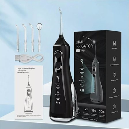 Oral Irrigator Vannstråle Tannrenser Trådløs Tannbørste 4 Moduser