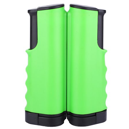 Udendørs bærbar bordtennis net - holdbart, sammenklappeligt og justerbart (grøn og sort)