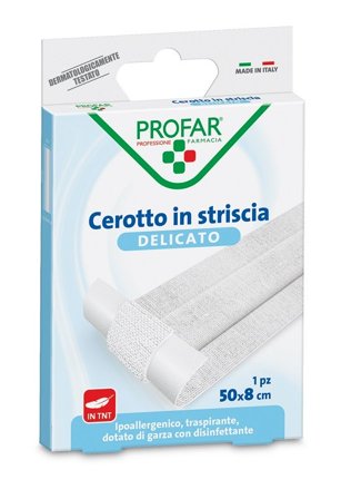 Cerotto Tessuto Non Tessuto Delicato 1 Striscia 50x8 cm Profar