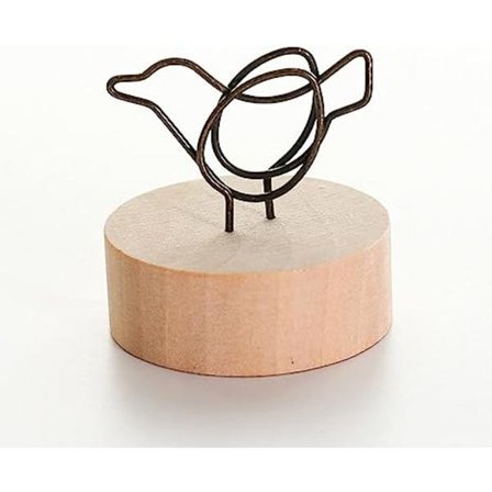 Fowecelt Hjemmekontor Gadgets Kontortilbehør Organizer Skrivebord Tre Desktop Fotoklips Memo Navnekort Postkort Bordholder - Fugl