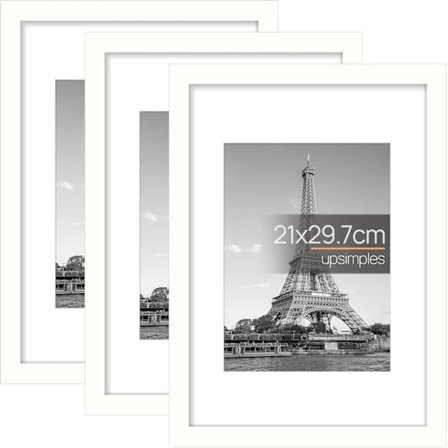 3 kpl A4-valokuvakehyksiä, A4-lasten piirustusten valokuvakehykset, musta valokuvakehys valokuville, kuville, julisteille