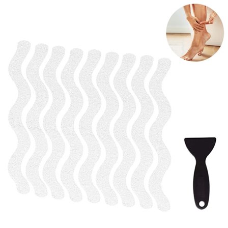 24 stycken halkfria kuddar halkfria remsor för dusch lim halkfri badkar transparenta och halkfria klistermärken för trappor badkar golv