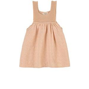 búho Beige Embroidery Cotton Dress - Tops - 10 years - Beige - Mädchen