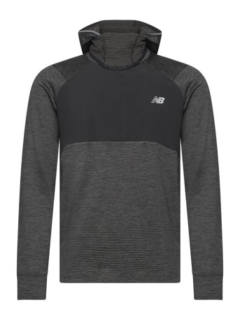 New Balance Heat Grid Balaclava Hoodie - Grey - L
