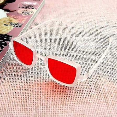 Retro Firkantede Solbriller med Spejlglas til Kvinder med UV-beskyttelse - På Lager