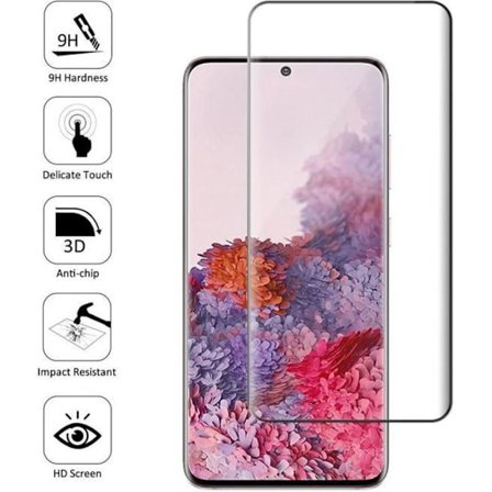 Beskyttelsesfilm - Samsung - Galaxy S20 - Hærdet glas - Buet kant - Ridsesikker