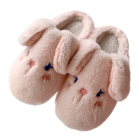 Kvinnor Flat Fuzzy Tofflor Slip On House Skor