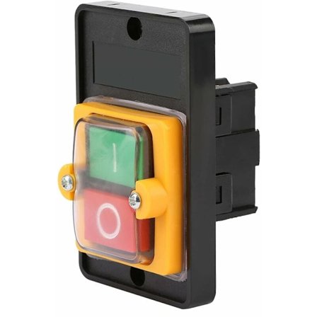 Betonblander knapkontakt vandtæt knapkontakt værktøjsmaskine, vandtæt kontaktknap AC220V/380V 10A (uden bundkasse)