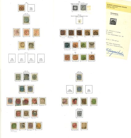 Danmark til 1989 - Samling i 1 frimærkealbum - Stemplet