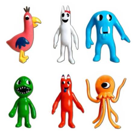 6 st Anime Game Garden of Banban Actionfigurer Söta Leksaker E