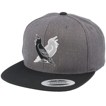 Vikings - Grey snapback Czapka Z Daszkiem - Hugin Munin Charcoal Snapback @ Hatstore