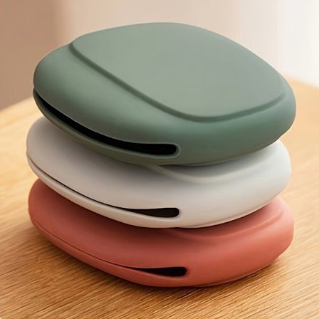 3 stk. Silikone Rejse Organizer Punge - Letvægts Ledning & Smykke Opbevaringsposer med Halskædeholder, Bærbart Flerfarvet Sammenfiltringsfrit Design 