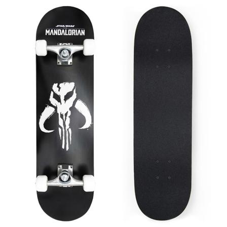 Skateboards Seven Mandalorian Logo Svarta Produkt Av Avvikande Storlek