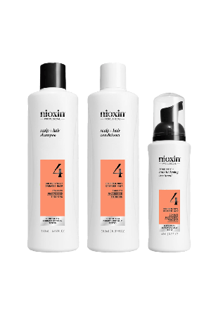 Nioxin System 4 Trial Kit for Colored Thinning Hair Presentaskar & set Unisex 150ml,150ml,40ml