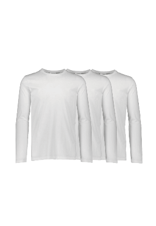 Lindbergh 3PK basic T-shirt Överdelar Herr Vit XL