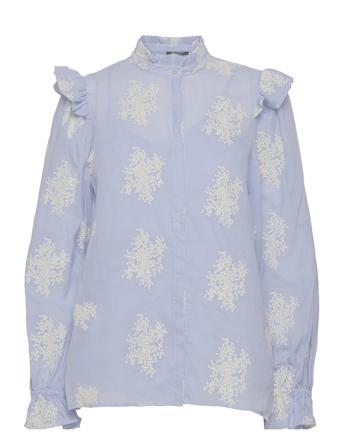 Kamal Carolas Shirt Blue Bruuns Bazaar