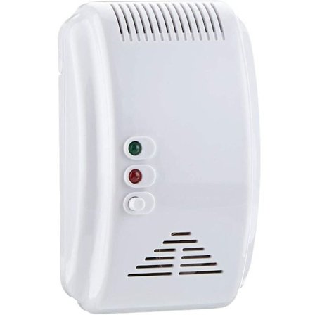 Naturlig Sömnsäker Gasdetektor Vit 115x75x35mm 12V