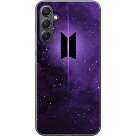 Kompatibelt Mobildeksel til Samsung Galaxy S23 FE BTS-logo lilla galakse kpop armé plakat rom verdensrommet stjerneskudd koreansk musikk band symbol i