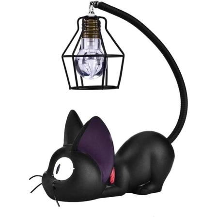 Kiki Kat Resinlampe Anime kattelampe Sengeborde Lamper til Læsning Dekorere Familie Have Nattelys Jern Wire Lampshade