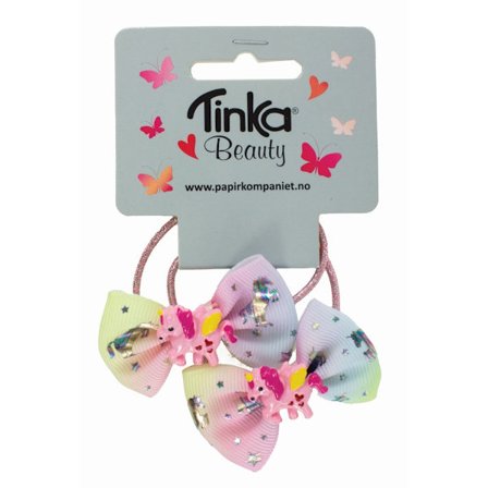 Hårsnodd Unicorn Rosa 2 st - Tinka