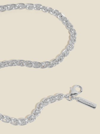 Spike Silver Chain Necklace