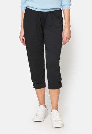 Signature - Capri Bukser - Sort - Knap Detalje