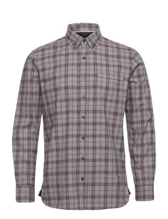 Brushed Checked Shirt Skjorte Uformell Multi/mønstret Sebago