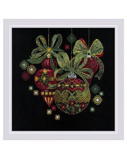 Stickpackung Bild Weihnachtskugeln