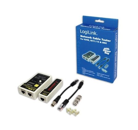 LogiLink Kabeltester Netzwerk RJ45/RJ11/RJ12& BNC