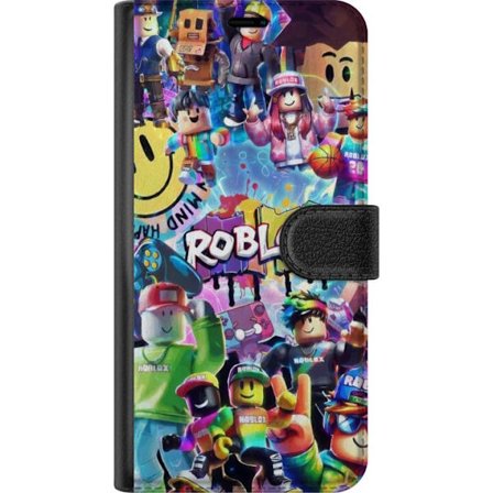 Kompatibelt Lommeboketui til Motorola Motorola Edge 50 Fusion Stor fargerik Roblox-verden med mange karakterer, energifull spillillustrasjon perfekt f