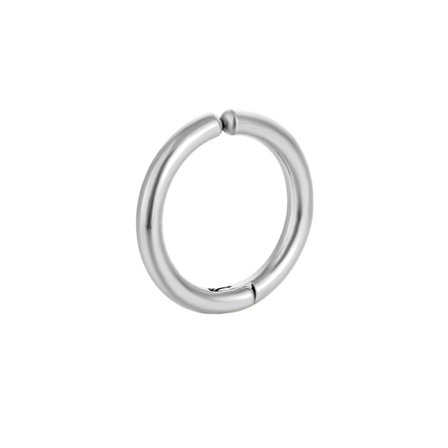 Fake Piercing Örhänge Utan Hål Tjock Ring Silver 14mm