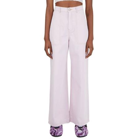 Alexander McQueen Wide Bukser Lilla, Dame Bukser