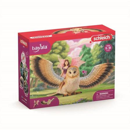 Schleich Bayala Älva På Glitteruggla 70789 Multifärg