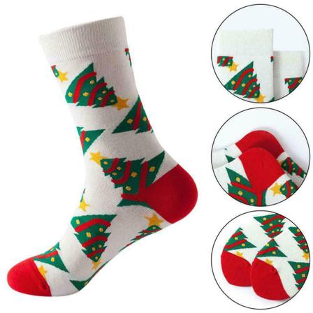 Julsocka Unisex Rolig Casual Pattern Crew Rolig Julklapp