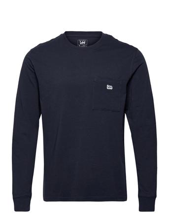 Ls Pocket Tee Blue Lee Jeans