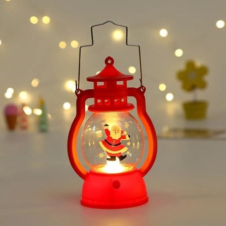 LED Lantern Lys Julenissen God jul pynt jul dekorativ lampe