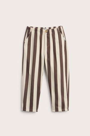 Kappahl | Spodnie dresowe w paski Brązowy 110 | Brązowy