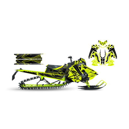 Dekalkit SweTown Broken Up Lime - Polaris Axys 850 Pro RMK 155 2019-2021