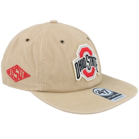 47 Brand - College Beige snapback Caps - Ohio State Buckeyes Ncaa Ragler 47 Tain Khaki Snapback @ Hatstore