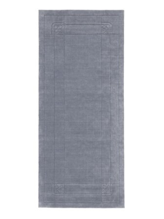 Yksivärinen Pieni Tossan Matot - Sininen 80X200 Villa, Klassiseen Tyyliin