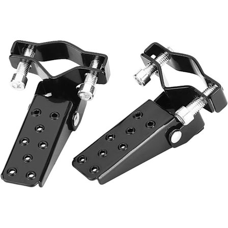 Motorcykel Bagerste Fodhviler, 1 Par Motorcykel Fodhviler Sort Stilfuldt Metal Motorcykel Ramme Fodhviler Pedaler Universal Kompatibel med de fleste 