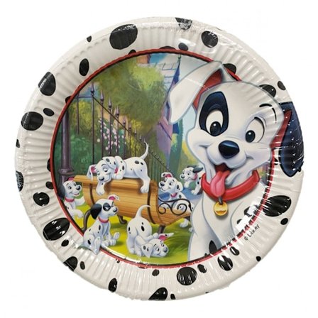 Disney 101 Dalmatiner Pappersfat 23 cm, 8 st